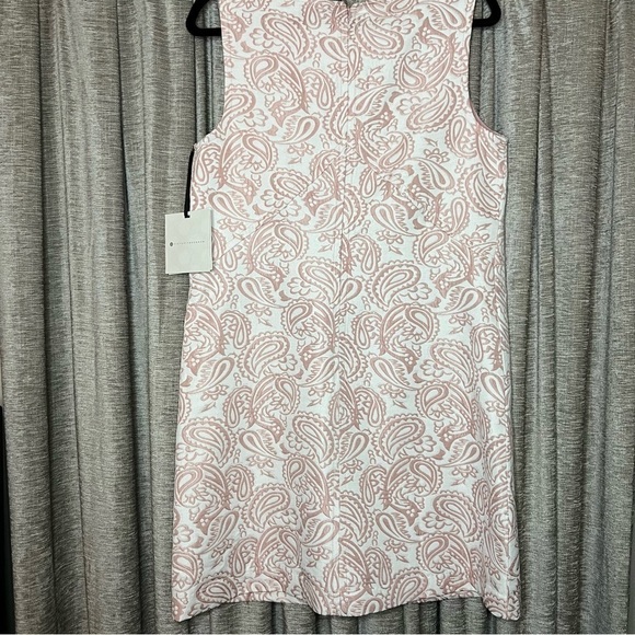 NWT Victoria Beckham Target Blush Pink Jacquard Mod Shift Dress Size Medium - Picture 15 of 15